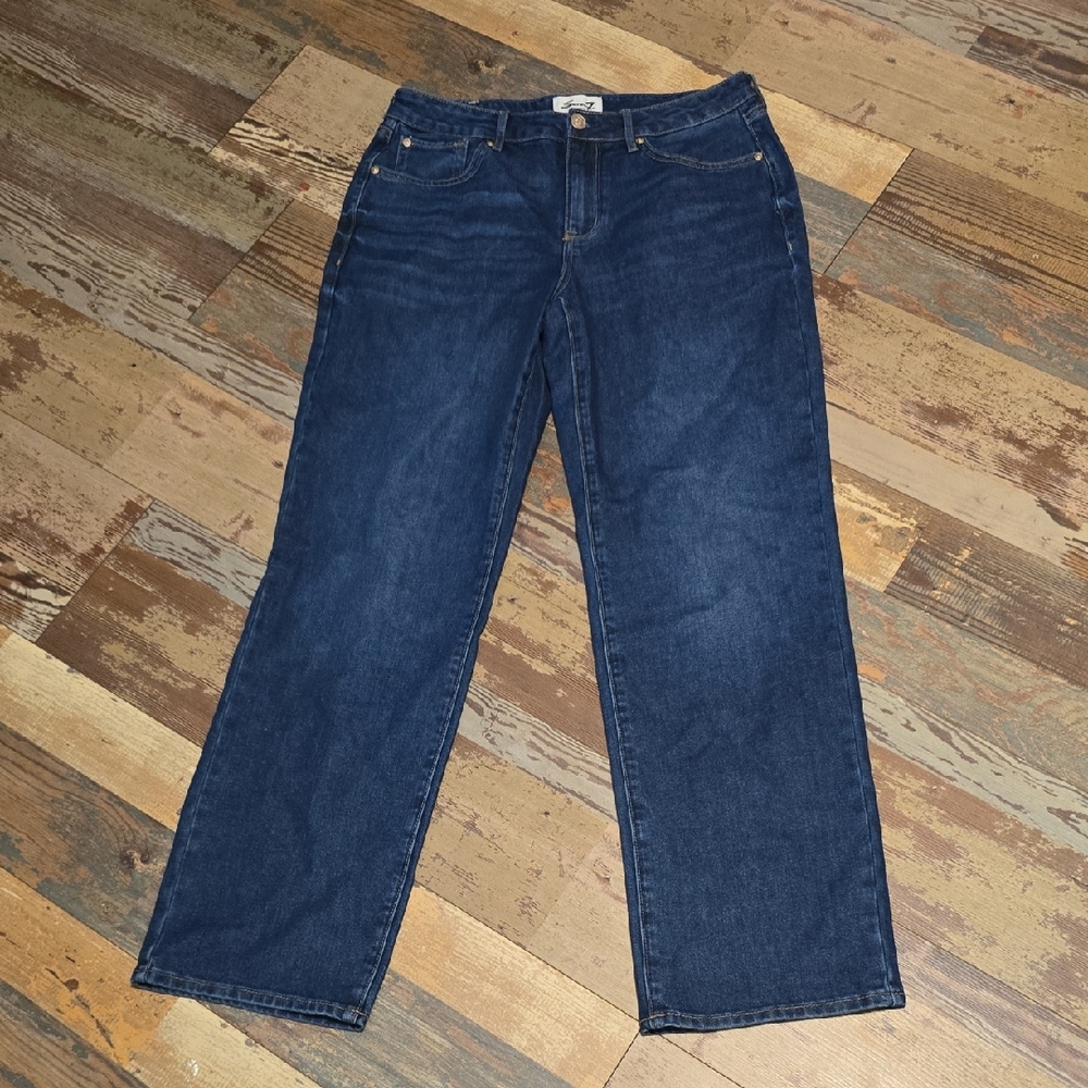 Seven7 Loose Straight Denim Blue Jeans‎ Womens Size 4